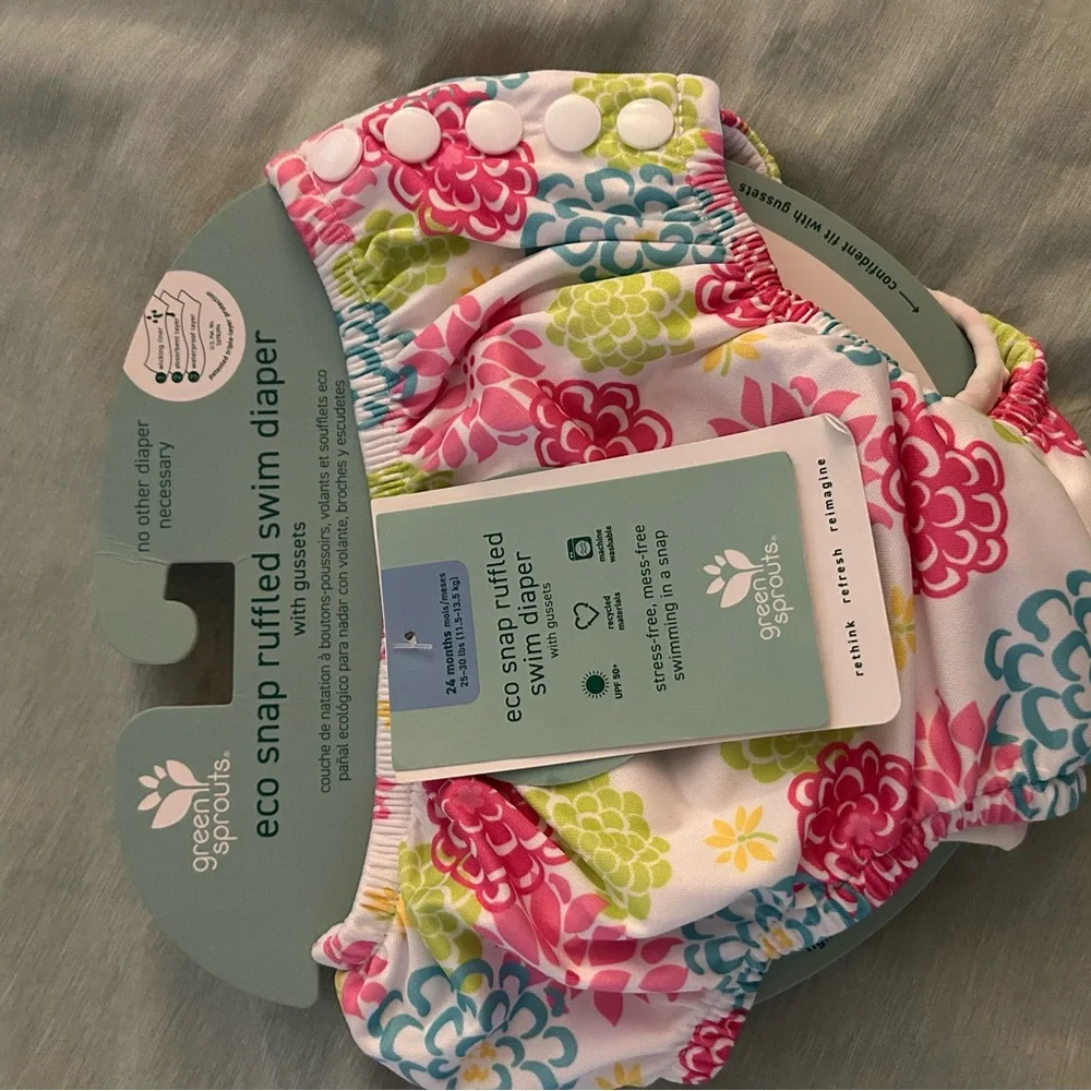 Colorful Floral Swim Diaper for Kids